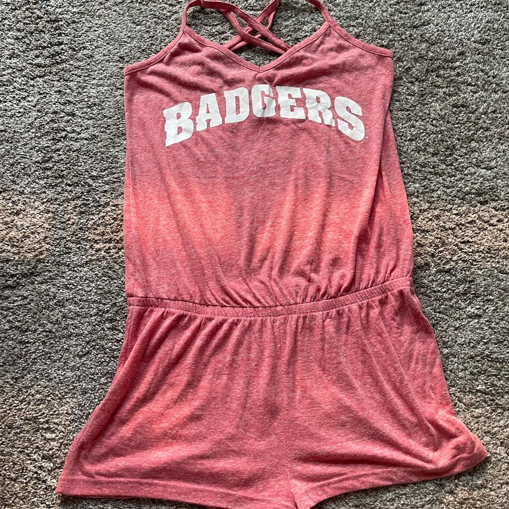 Victoria's Secret Pink Wisconsin Badgers romper